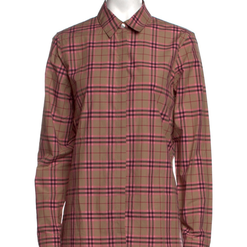 Burberry Brit Button Up House Check Pattern In Cl… - image 1